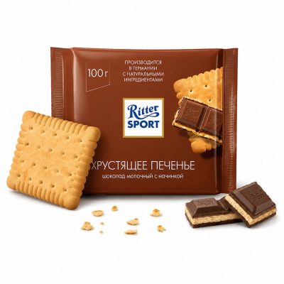 Шоколадка «Ritter SPORT Хрустящее Печенье»