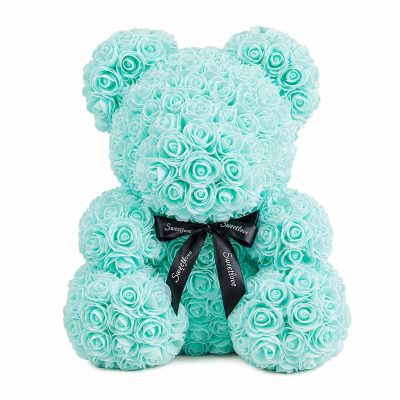 Мишка из роз тиффани (40 см)